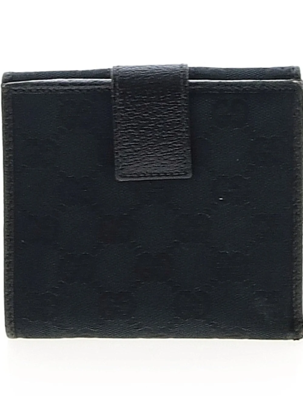 Gucci Black Leather and Canvas Horsebit Men's Vintage Wallet